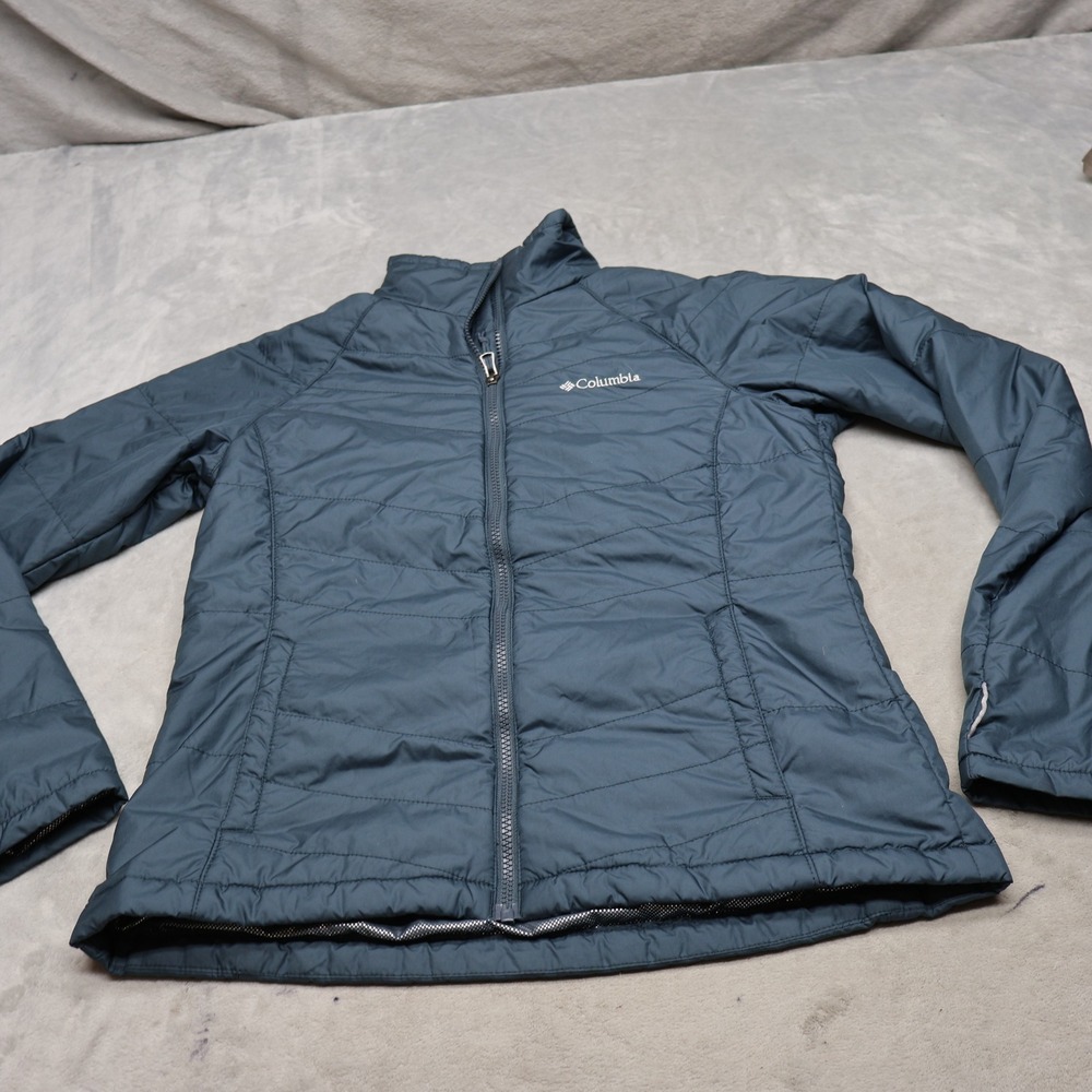 Columbia Jacket Womens Medium Blue Omni-Heat Nordic Point II Insulated Outdoor